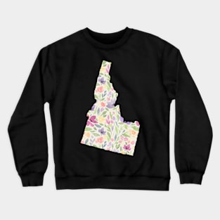 Idaho Silhouette Florals Crewneck Sweatshirt